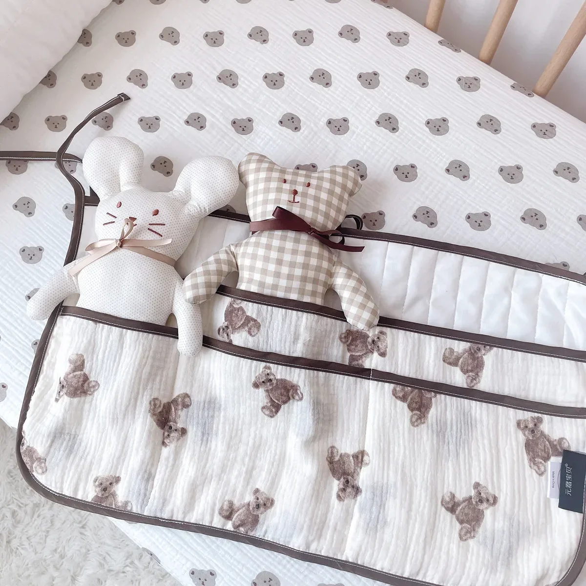 القطن الوليد سرير المنظم لعب سرير بيبي أكياس تخزين...