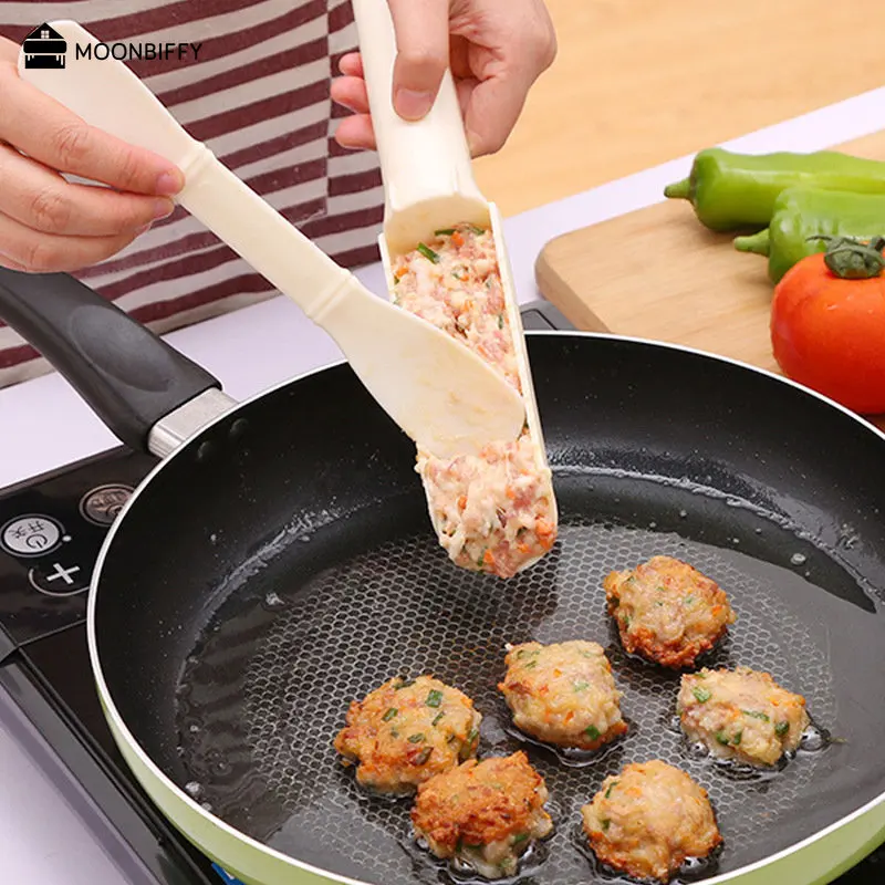 Meat Ball Maker 1 Set Kitchen Making Meatball Artifact Machine Fishball DIY Meatball Maker Plus Spoon Cooking Tool Household Kitchen Accessories meat ball maker