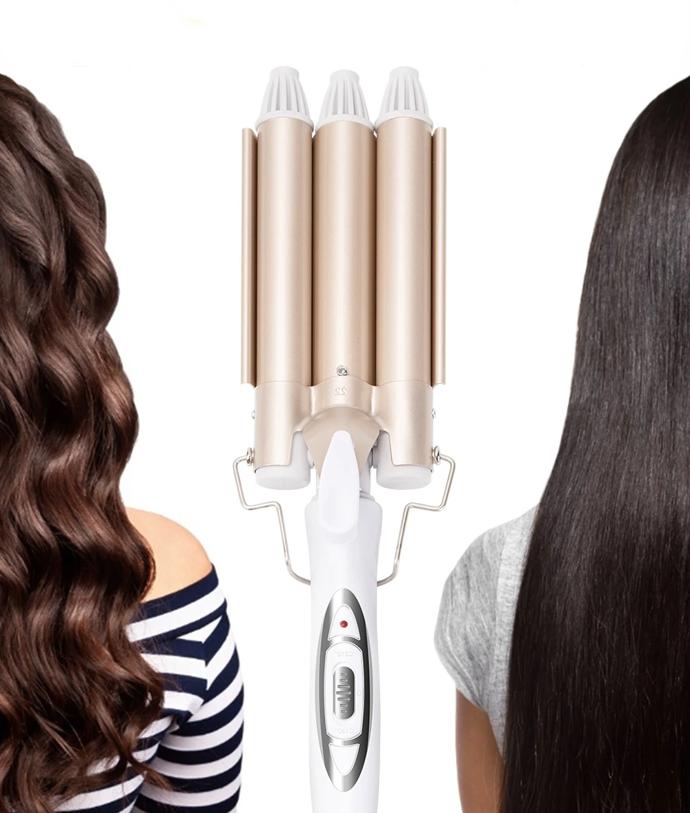 Professional Curling Iron Ceramic Triple Barrel Electric Irons Curlers
