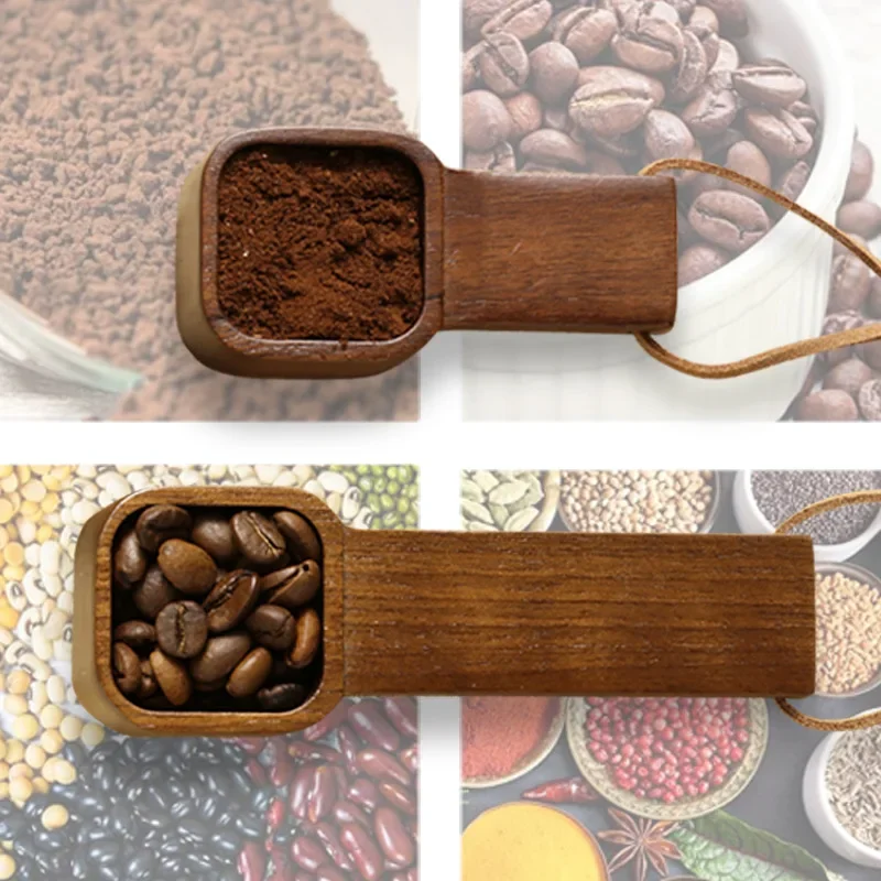 Walnut Wood Coffee Measuring Spoon - ملاعق قهوة خش...