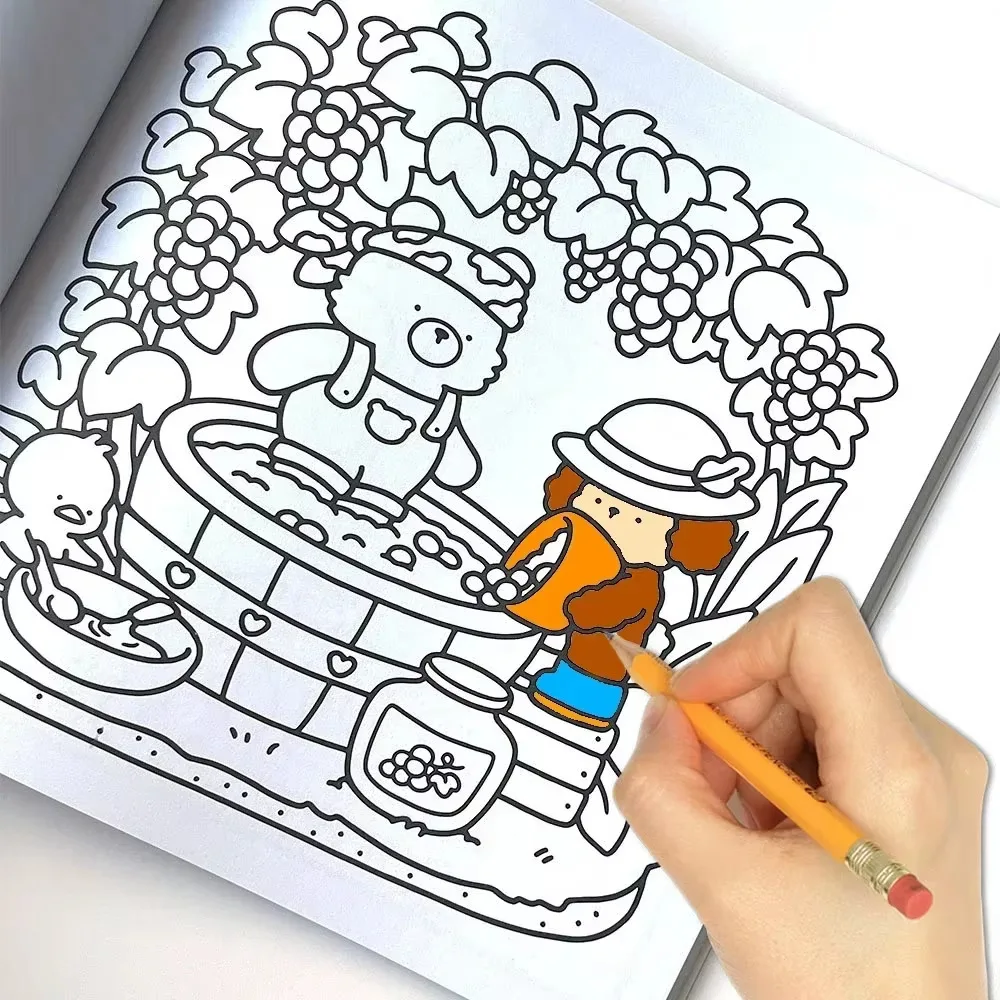 Cozy Atmosphere Relaxing Coloring Book for Adults and Teens Bold Easy-to-follow Patterns and Girl Moments 5
