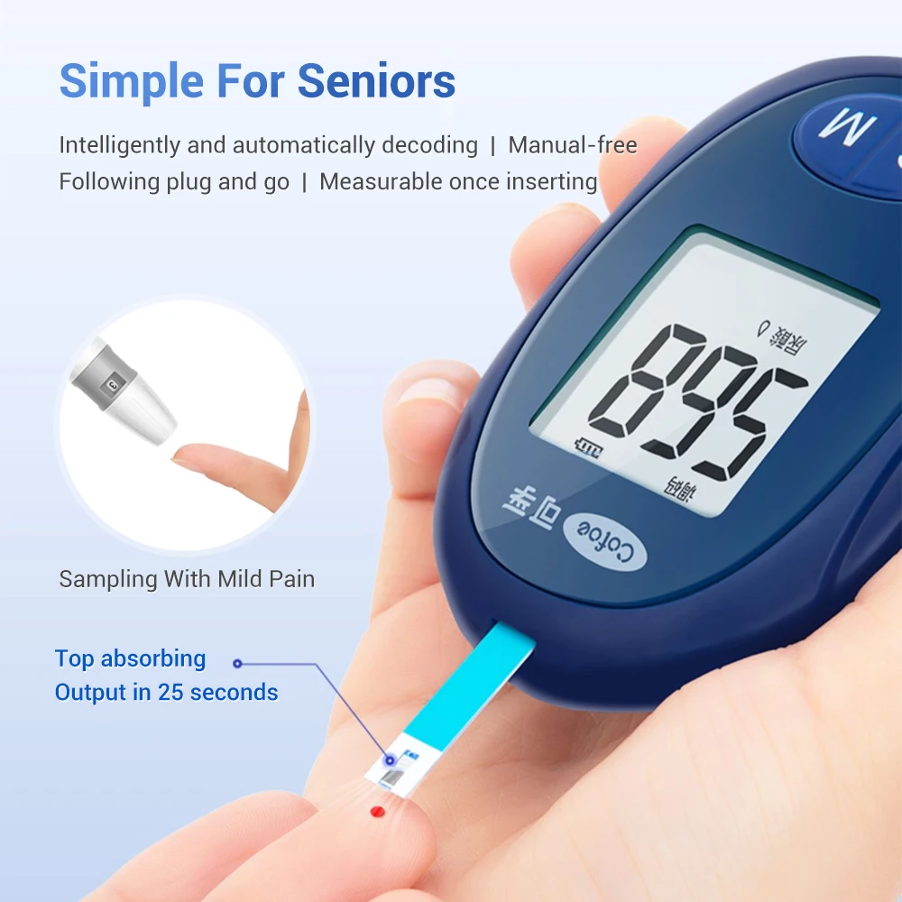 Cofoe UA03 Uric Acid Meter with Test Strips And Lancets Needles For Home Uric Acid Measurement Of Gout Tester Device uric acid test strips