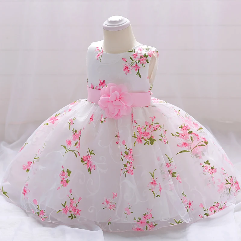 Christmas Sequin Cake Double Baby Girl Dress,