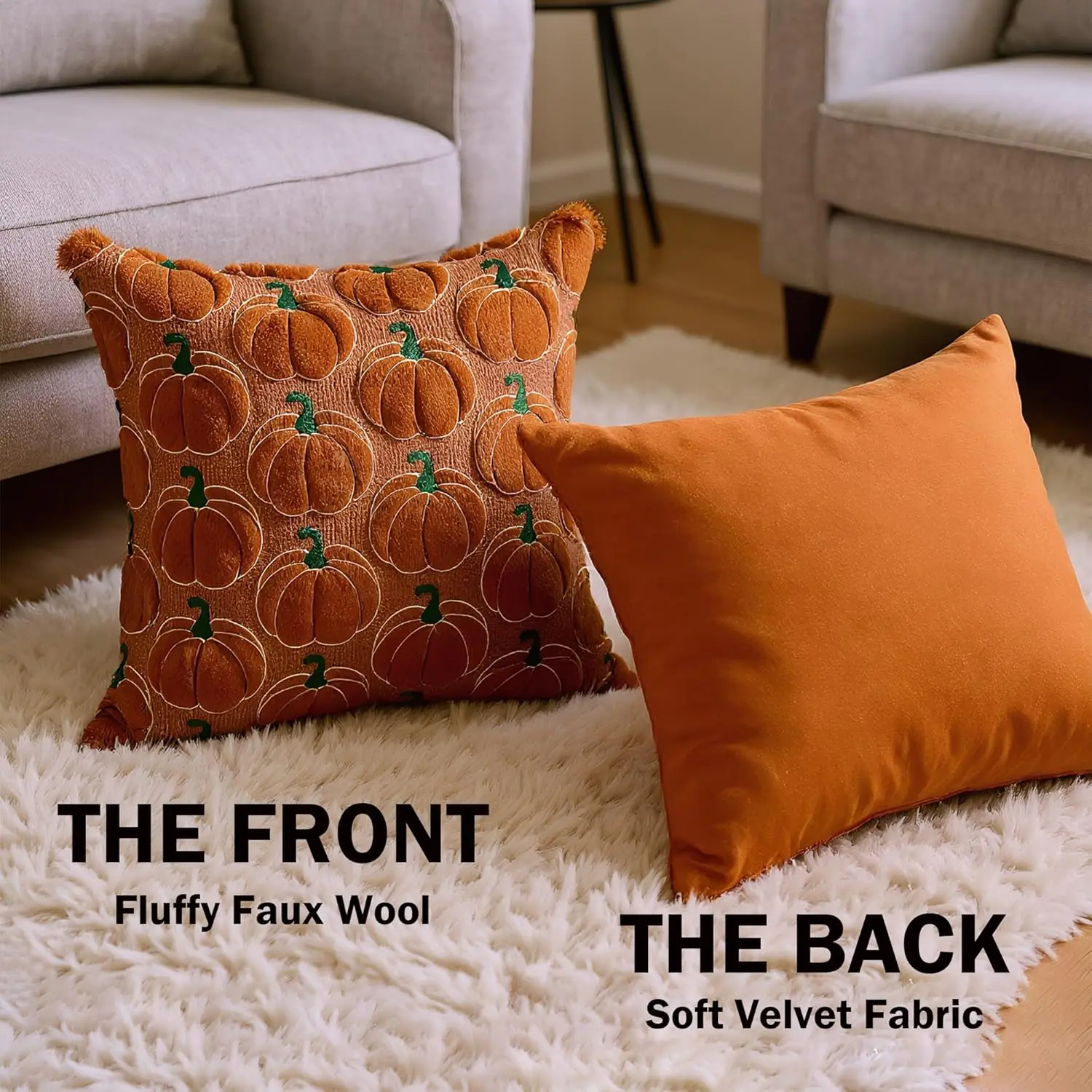 Green Christmas Throw Pillow Cover Image 13