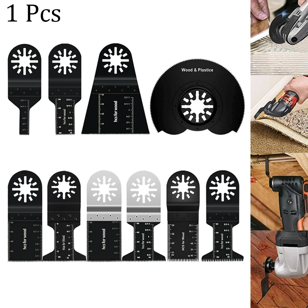 1Pcs Oscillating Multi-Function Tool Saw Blade For Wood Plastic Metal Cutting Renovator Power Tools Cutting Multimaster Tools universal oscillating saw blade power tool starlock adapter multi tools shank adapter for multimaster power tools saw blades