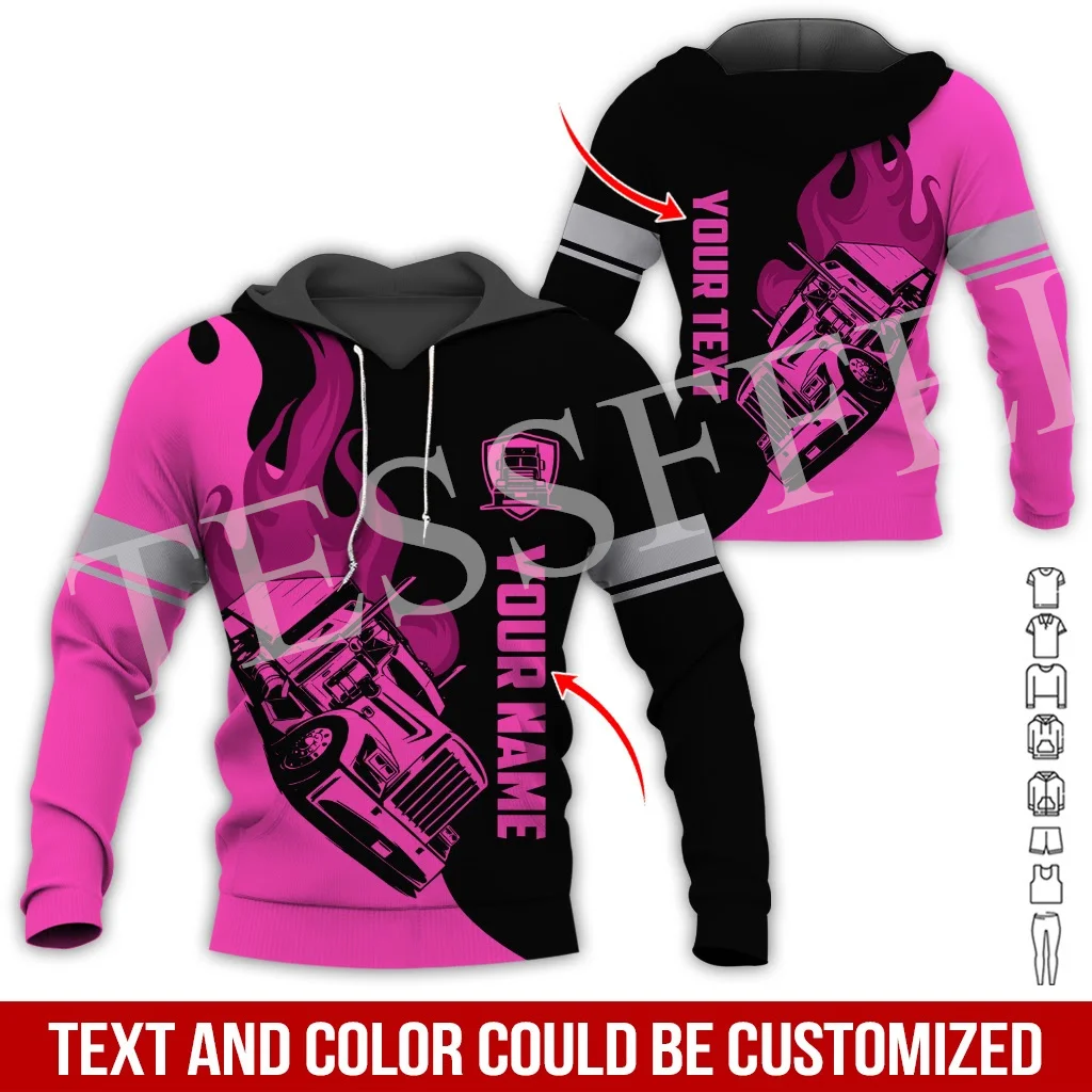 Nome Personalizzato Cosplay Tow Truck Driver Trucker Worker Retro Tuta 3Dprint Harajuku Casual Pullover Jacket Felpe Vintage X14