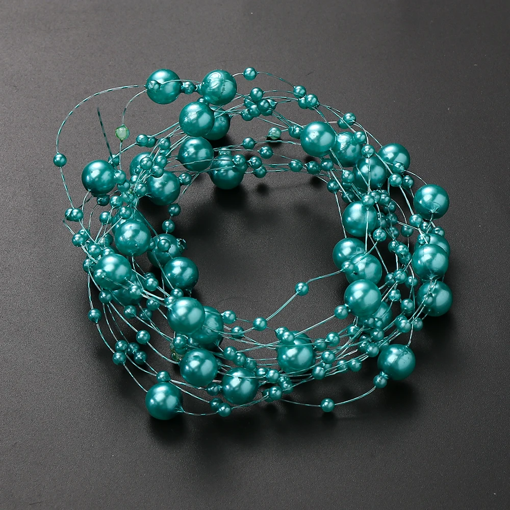 Elegant Acrylic Bead Chain for Decoration and DIY Projects - 5M Long
