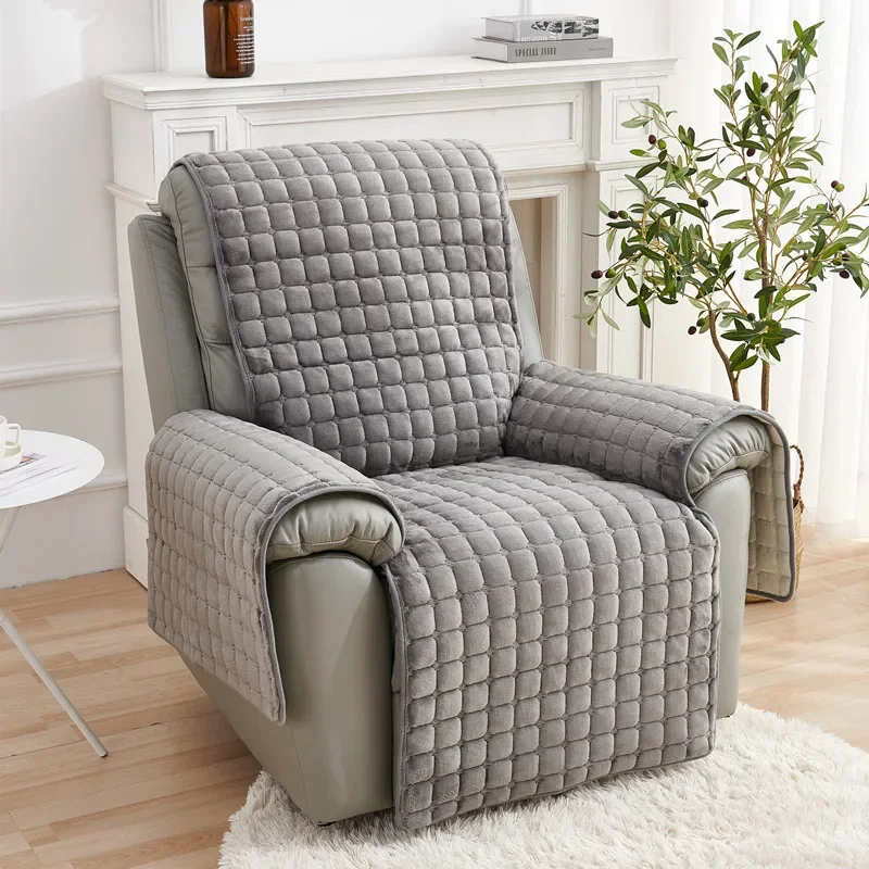 1 Seat Recliner Sofa Cover Non-Slip Armchair Cover Super Soft Single Sofa Case Relax Chair Slipcover Funda Sillon Reclinable 6