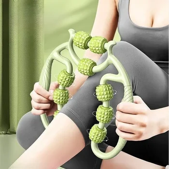 Cellulite & Lymphatic Massage Roller Fascia Stick for Legs Thighs Calf Deep Tissue Pain Relief Body Sculpting, Athlete Recovery