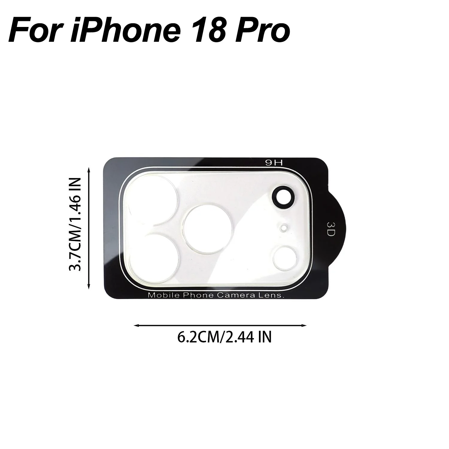 Ultra Clear HD Camera Protective Tempered Glass Lens Cover - 1-5 Pack