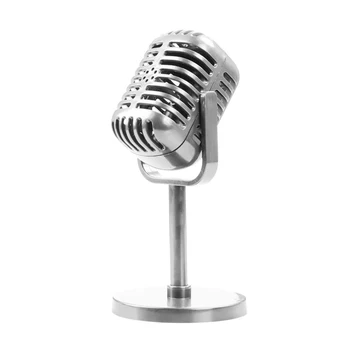 클래식 레트로 다이나믹 보컬 마이크, 빈티지 마이크, 범용 스탠드, 라이브 퍼포먼스, 가라오케 스튜디오 녹음 호환