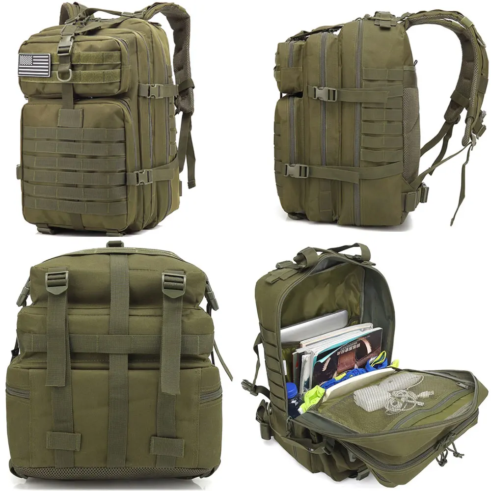 50L Large Capacity Man Army Tactical Backpack Military Assault 900D