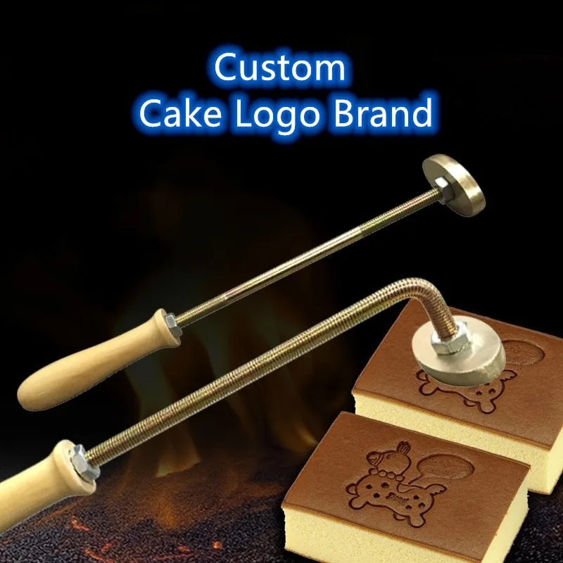 Custom Logo Cake Brass Stamping Tool High-temperature Resistant Metal Bread Mould Brand Alphabet Letters wood beef leather number letter stamp set,leather craft stamps,leather letter punch,alphabet number stamp set,custom logo stamp