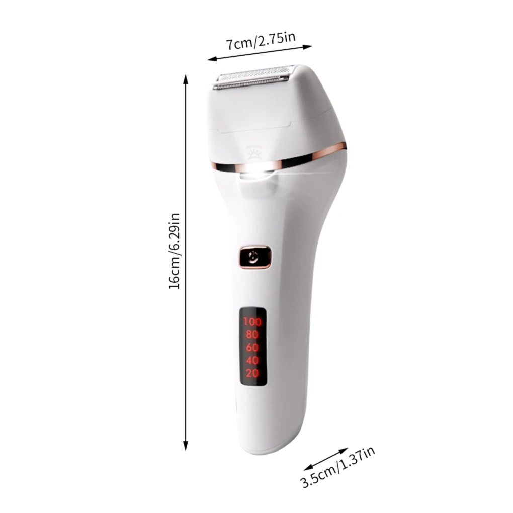 

Electric Shaver Set Women 4-in-1 Painless Hair Trimmer Waterproof USB Callus Remover Foot Grinder