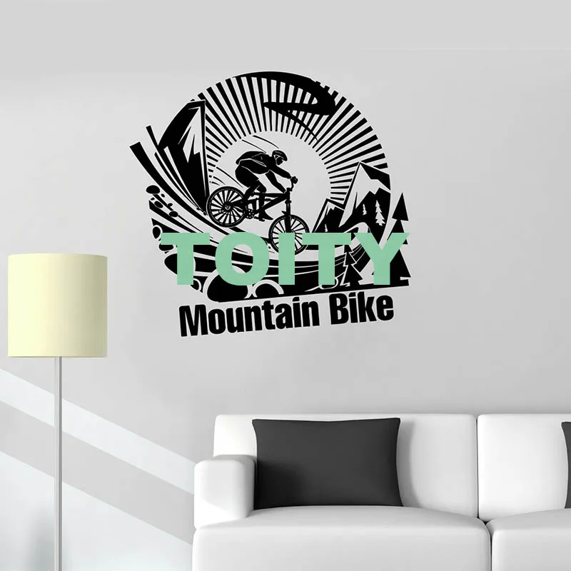 Pegatinas de vinilo para pared para hombre, pegatina para bicicleta de  montaña, para habitación de niños, sala de estar, decoración del hogar,  43x51cm : : Bricolaje y herramientas