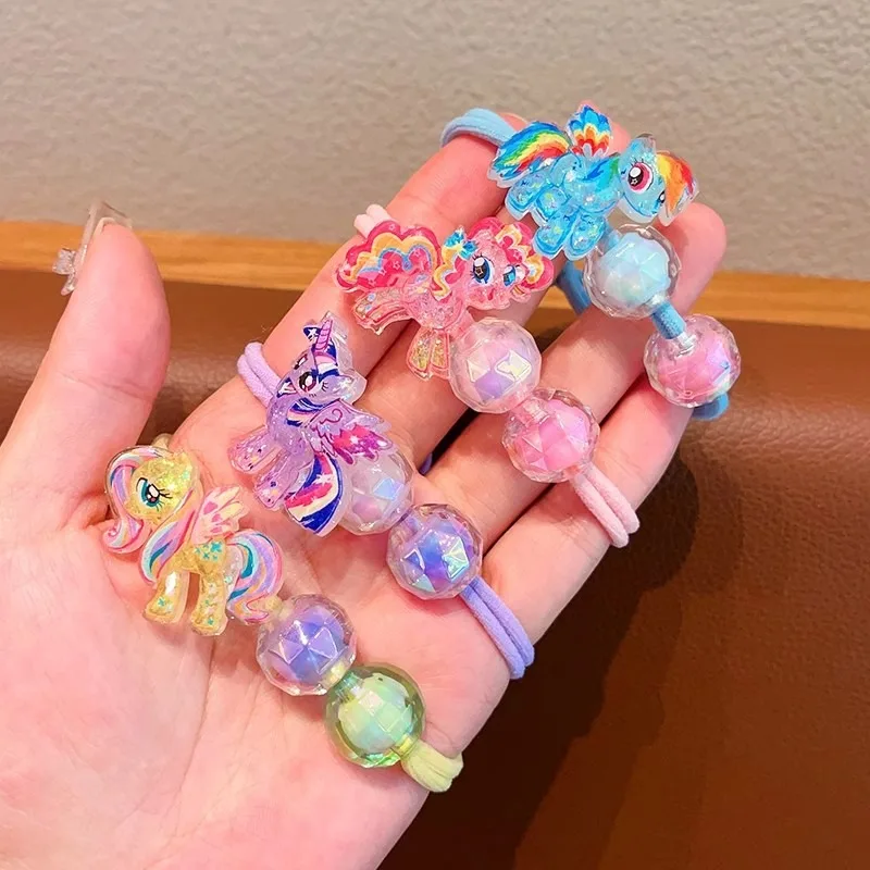 Adorable My Little Pony Hair Scrunchies Set – Cute Kawaii Elastic Hair Accessories Gift