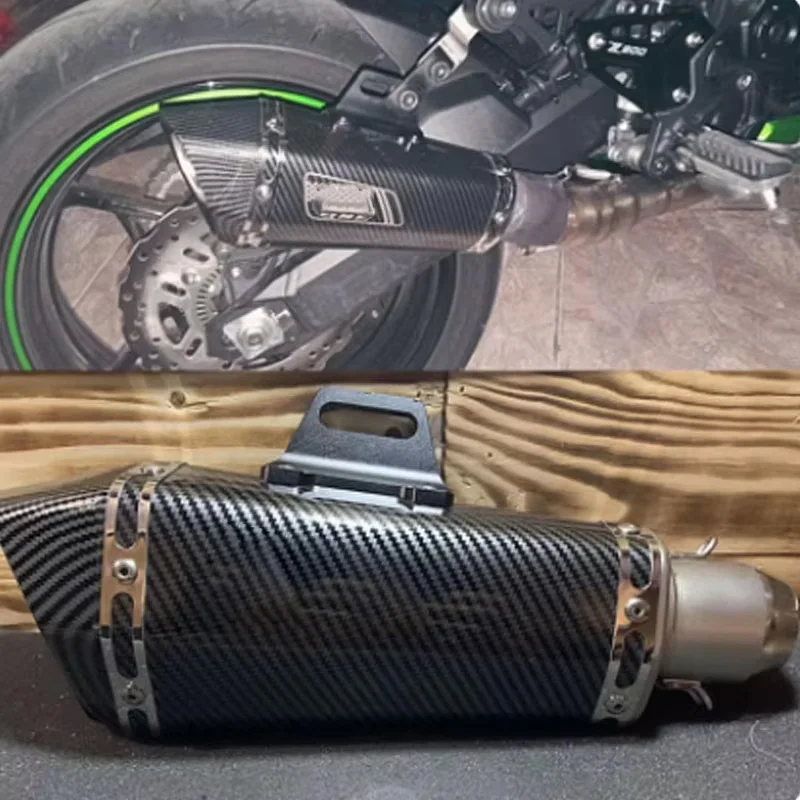 Motorcycle Exhaust Muffler with DB Killer for Racing Bikes