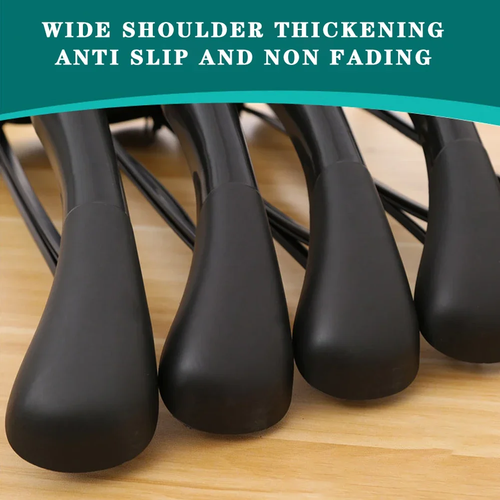Wide Shoulder Plastic Clothing Hanger 5Pcs Suit Clothes Hanger Seamless Coat Drying Racks Wardrobe Room Storage Organizer clothes hanger clothes rack coat organizer storage hanger