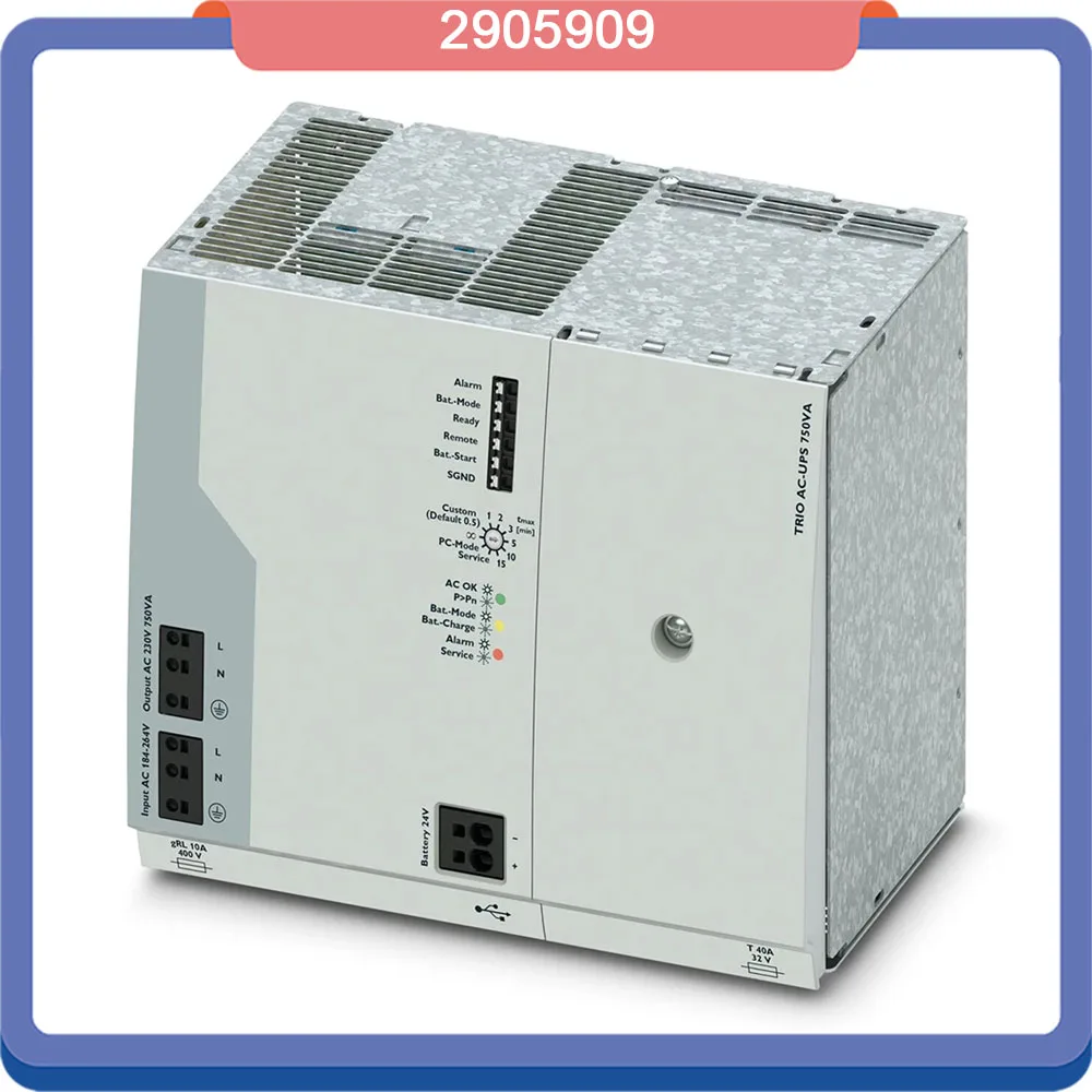 High Quality 2905909 TRIO-UPS-2G/1AC/1AC/230V/750VA TRIO AC-UPS Uninterruptible Power Supply Fast Ship 2 High Quality 2905909 TRIO UPS 2G 1AC 1AC 230V 750VA TRIO AC UPS Uninterruptible Power Supply