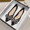 2023 Spring and Autumn New Fashion Bow Pointed Flat Bottom Bean Shoes Korean Versatile Casual Women's Shoes 2
