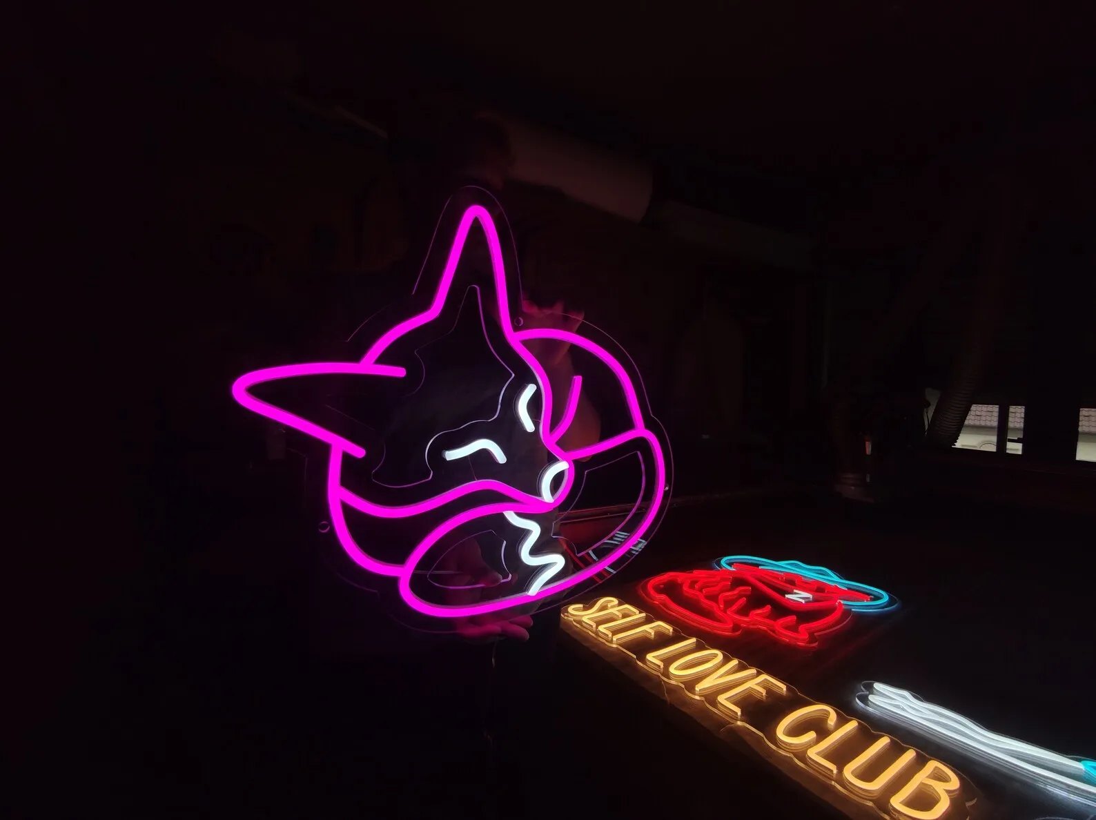

Fox neon sign, sleeping fox light up sign, animal led light, animal sign for pet shop, Home Decor