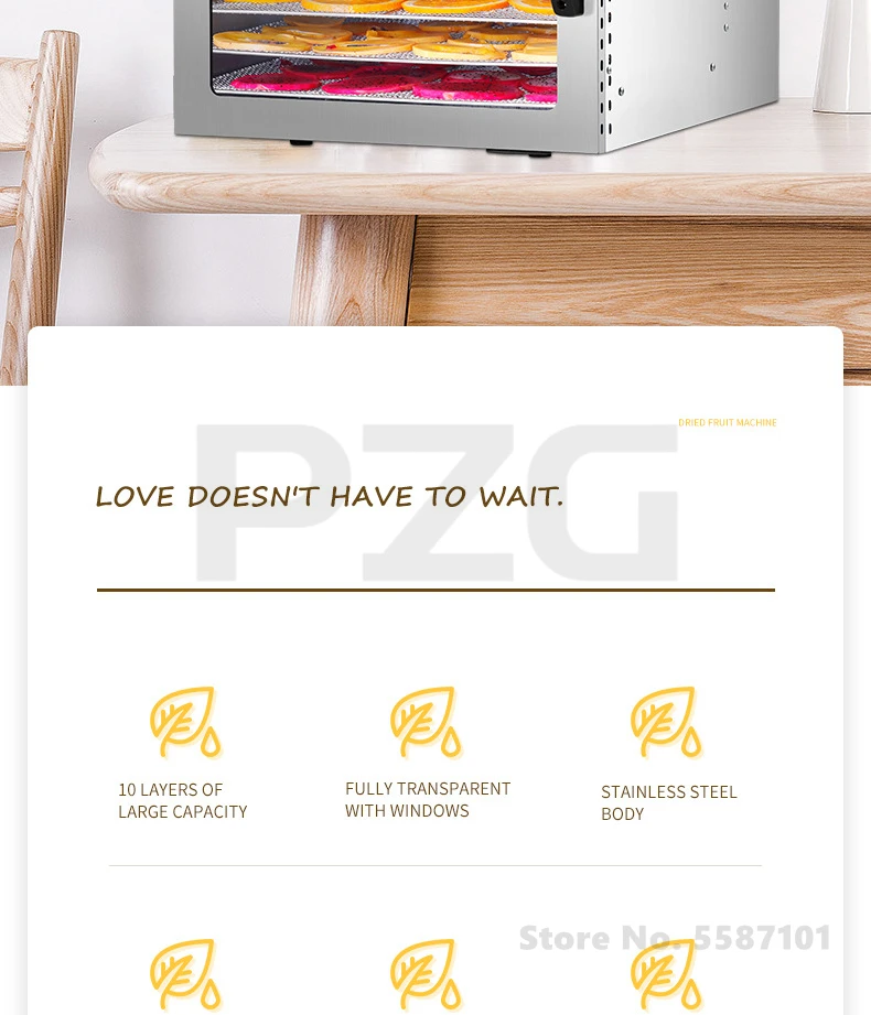 Description Picture 5 of item16 Layers Food Dehydrator Home Fruit Raisins Drier Dehydrator Meat Fish Banana Food Vegetables Dehydrator Dryer Drying Machine