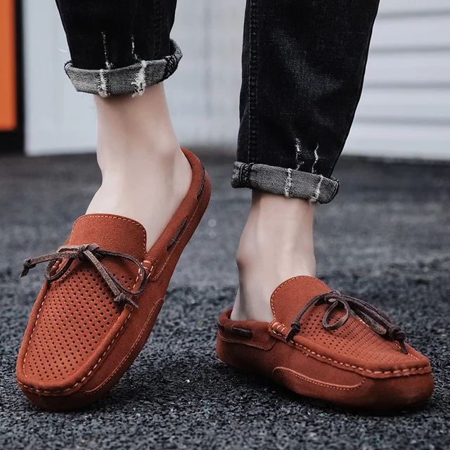 Calzado Verano Hombre Mocasines De Piel Genuina Para Hombre