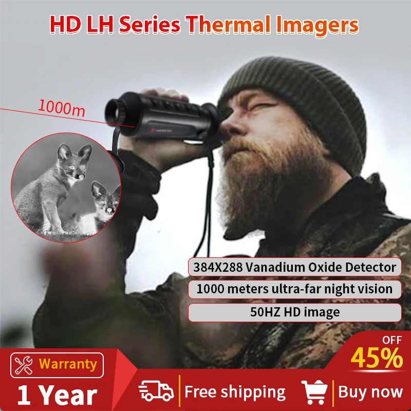 Hikmicro Lh15/Lh19 Telescopio Monoculare A Infrarossi Visione Notturna Scope Termocamera Per La Caccia