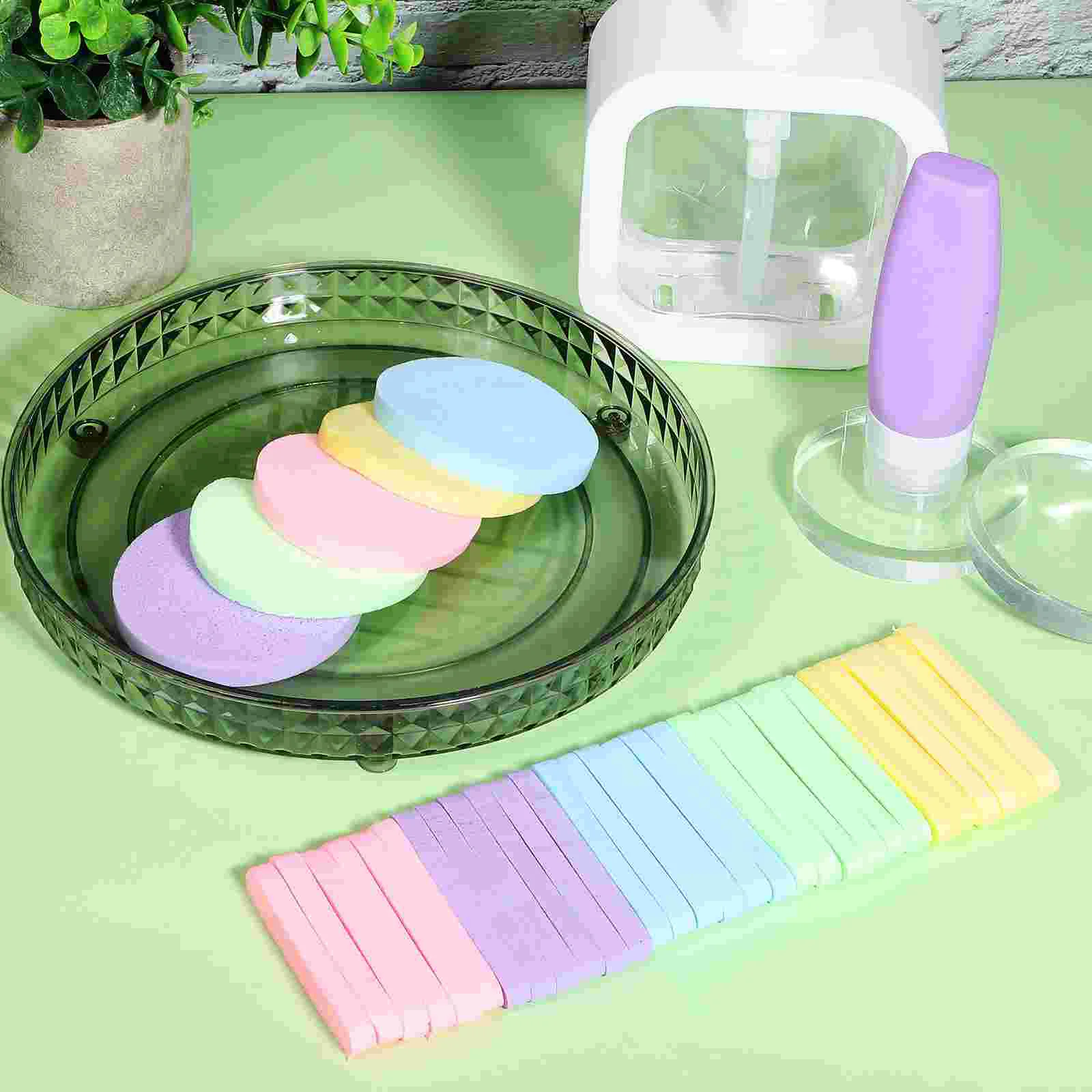 

Facial Cleaning Compressed Sponges Makeup Removal Cotton Pads Cosmetic Puff Face Cleaning Exfoliating Removal Sponges