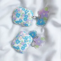 Matte Fresh Flower with Floral Keychain Cover for Apple AirPods 1