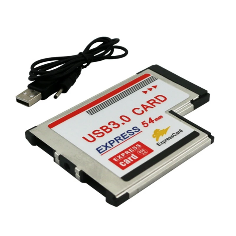 54mm Express Card USB 3.0 PCMCIA Dual 2 Ports Transfer Rate Up to 5Gbps 480/1.5/12Mbps Express