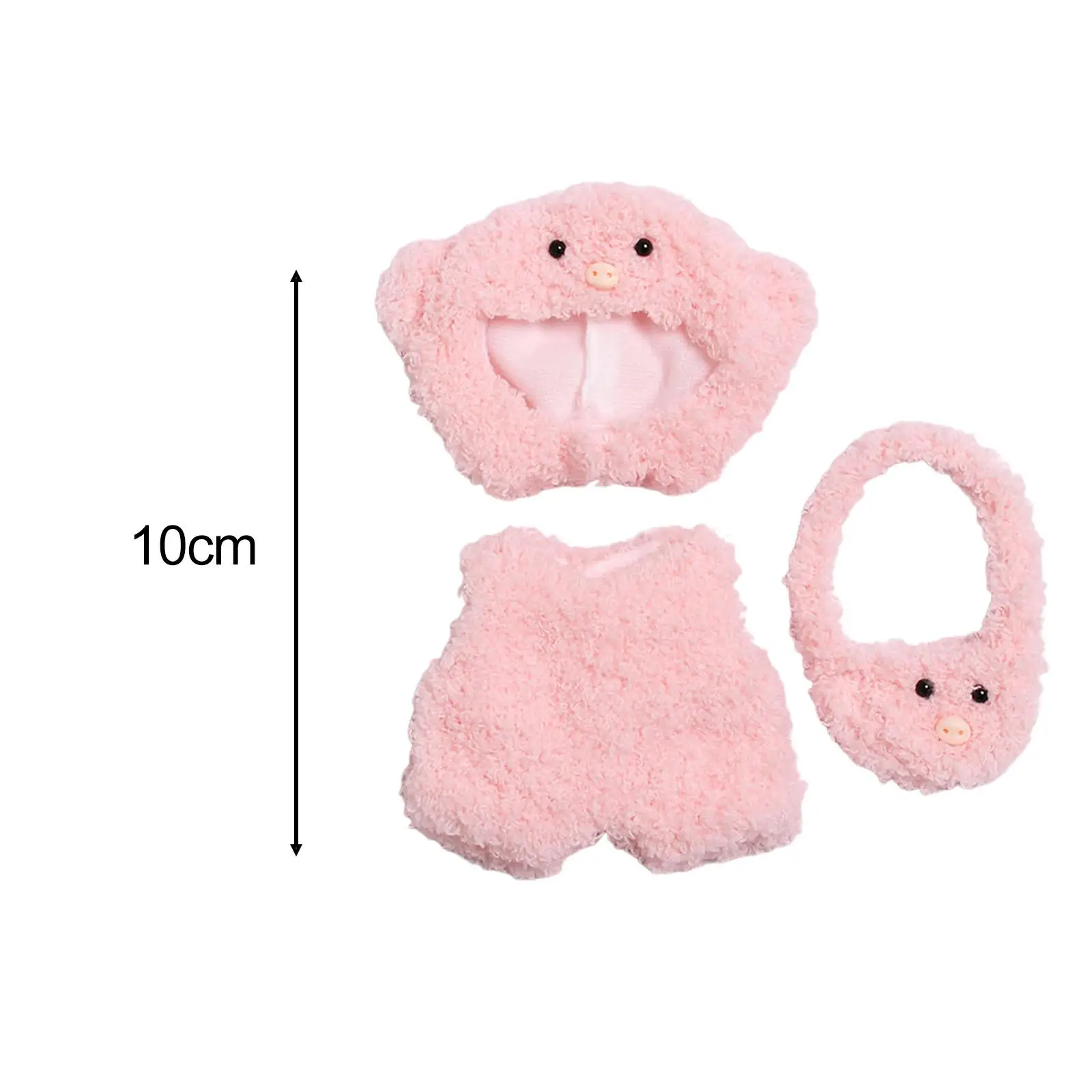 Doll Clothes Plush Doll Accessories DIY Stylish Doll Outifits for 17cm Dolls