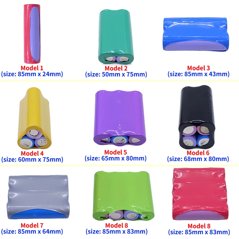 30/100pcs PVC Heat Shrink Tube 18650 Battery Film Tape Precut Shrinkable Sleeve Wrap Cover for 1S 2S 3S 4S Batteries Protection heat shrink tube heat shrink tubing heat shrink tube kit heat shrink cable sleeve protective sleeve