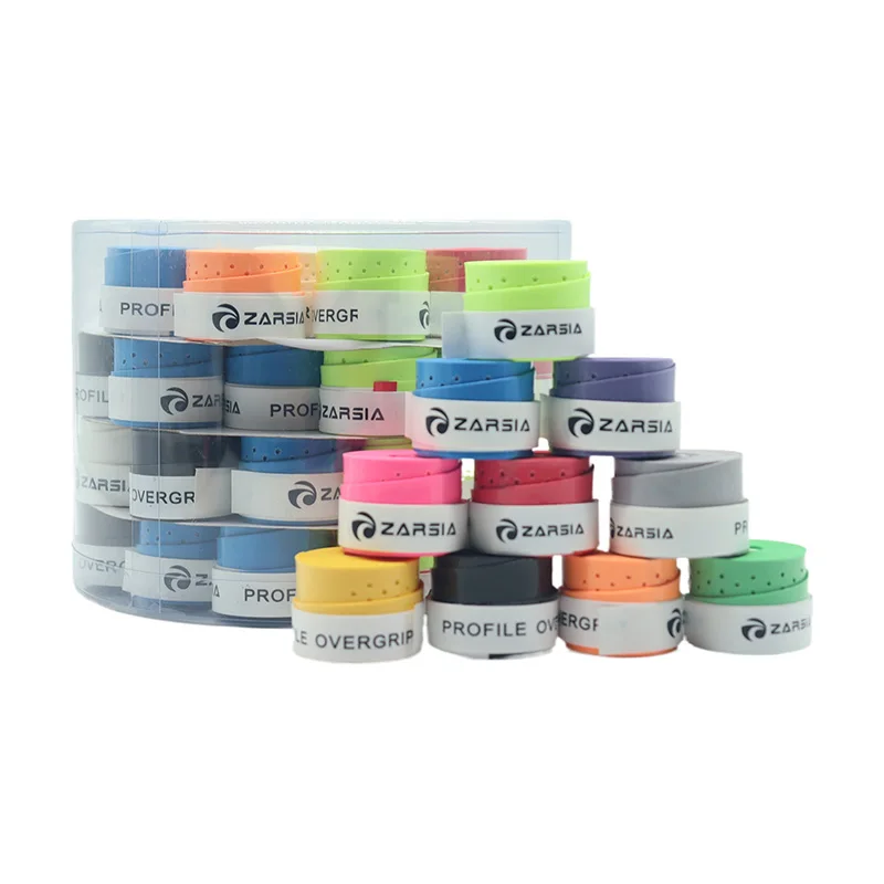 60pcs Laminated Perforated Sweatband Tennis Badminton Racket Overgrip