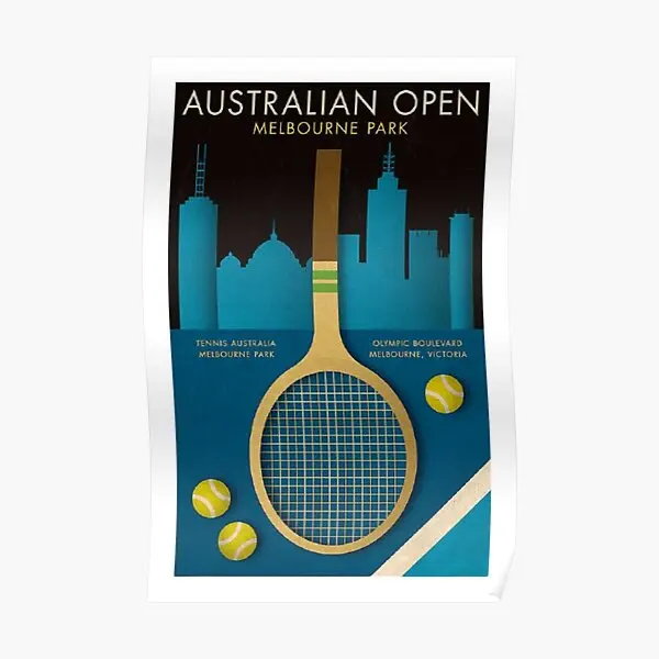 

Australian Open Melbourne Tennis Poster Decor Print Picture Home Funny Wall Room Modern Decoration Vintage Art Mural No Frame