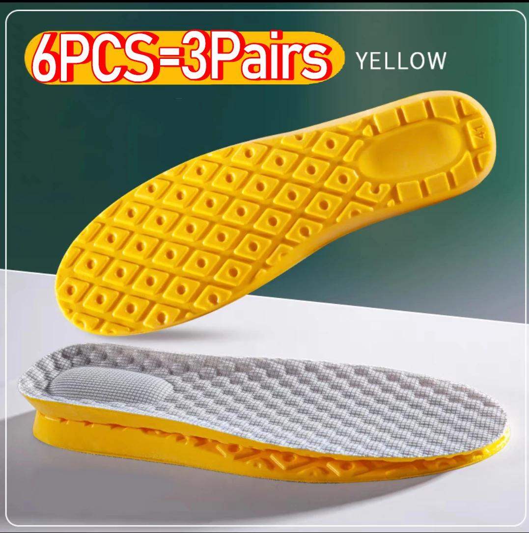 1-3PAIRS Solette in memory foam in lattice morbido Sport unisex Supporto per piede da corsa Rilievo per scarpe Ortopedico Inserto per la cura dei piedi Elastico_voghion.com