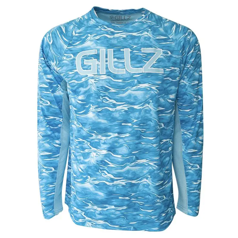 Gil*z Men Fishing Shirt Mens Fishing T-Shirt UPF50 Quick Dry Soft Breathable Clothes Shirts USA Size S-3XL