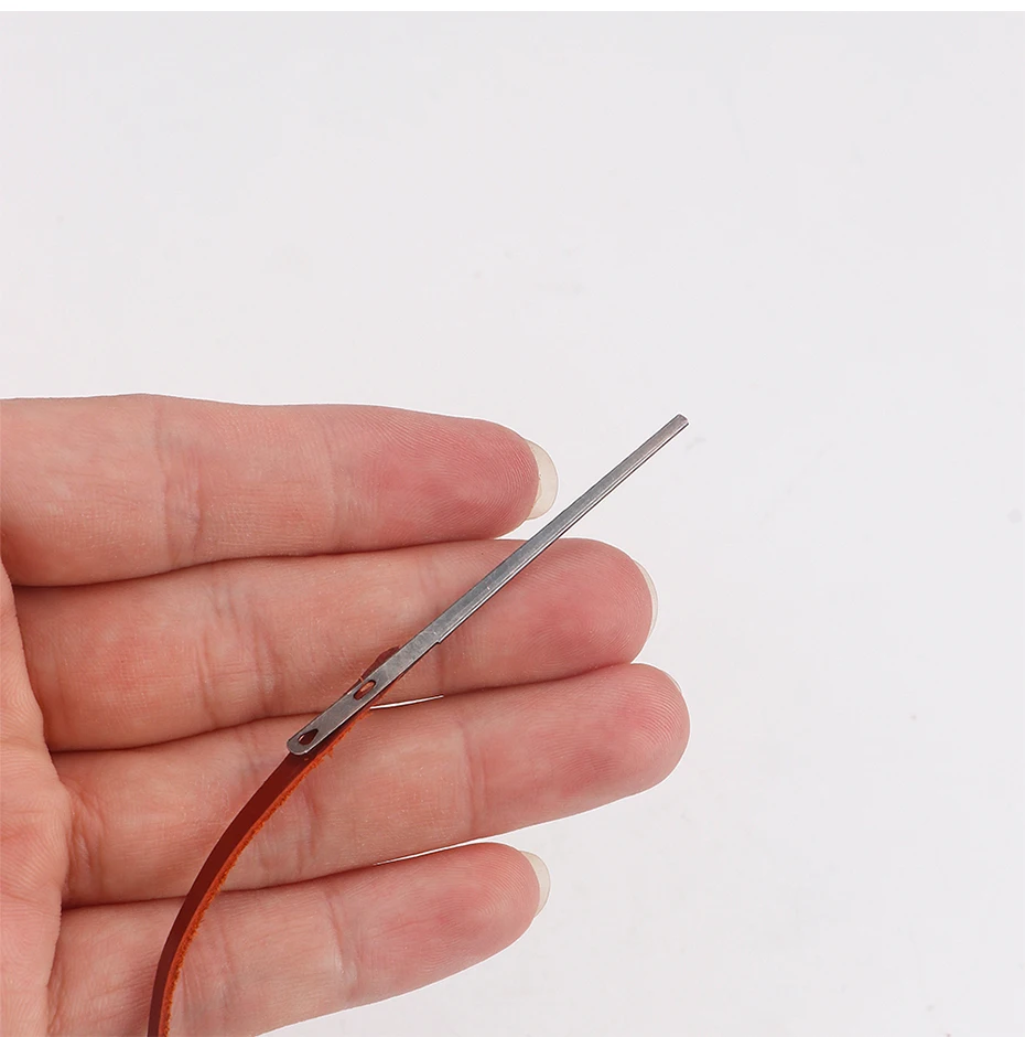 Description Picture 5 of itemQJH Flat Leather Sewing Needle 2 Size, Leather Hand Sewing Needles, Leather Lacing Needle, Leather Rope Sewing Needle, DIY Tools