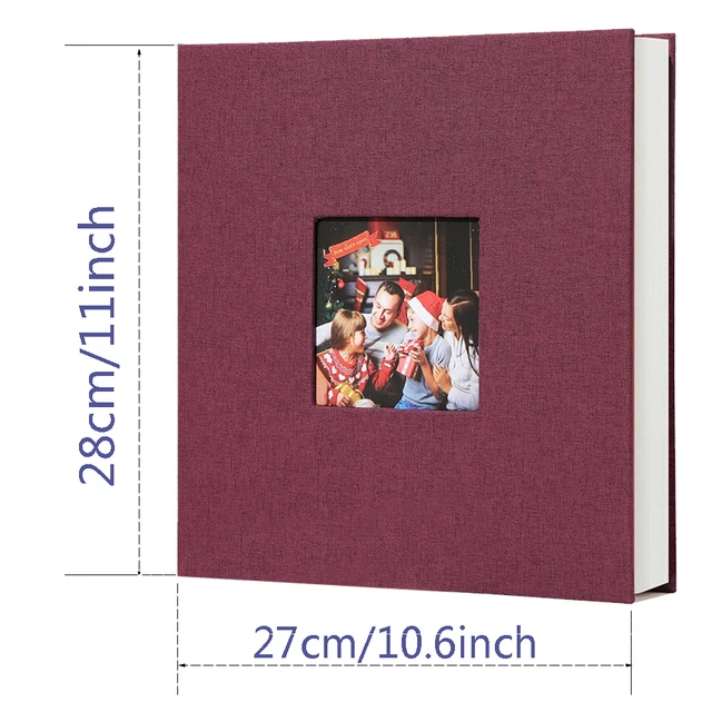 Grand Album Photo auto-adhésif, 20 feuilles/40 Pages, bibliothèque, pour bébé, famille, anniversaire, mariage, stockage de photos 6