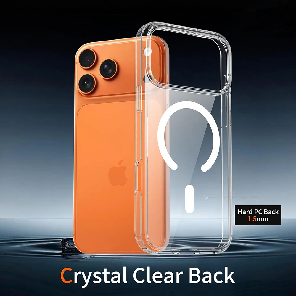 Hybrid Shockproof Magnetic Phone Case with Soft Back Shell