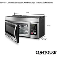 RV Convection Microwave 1.6 cu.ft. | 1000W Power | 4 Auto-Cook Menus 2
