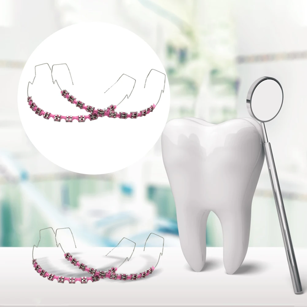 Temporary Tooth Decoration With Braces Box Comfortable Metal Bracket Gift for Family Temporary Tooth Decoration with Metal Wires