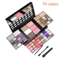 40/74/78 Colors Glitter Eyeshadow Palette Matte Waterproof Long Lasting Pressed Powder Cosmetics Kit Fashion Women MakeUp Tools 2