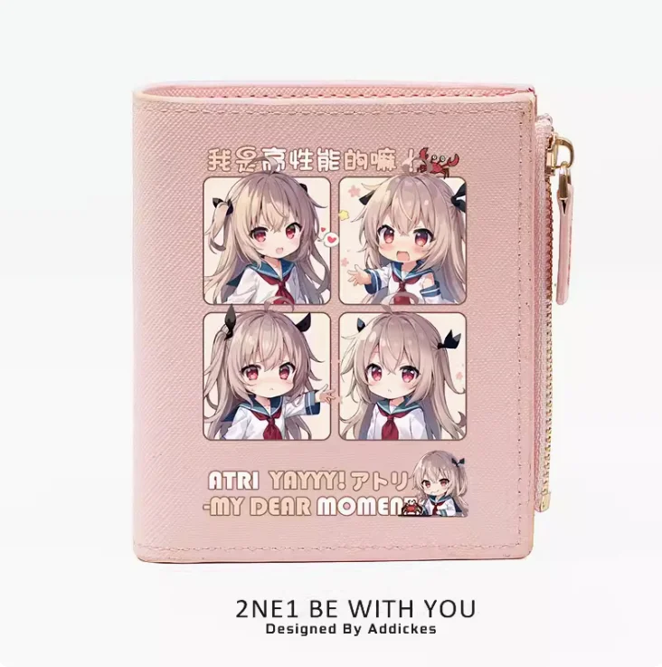 Anime ATRI -My Dear Moments Fashion Wallet PU Purse Card Coin Zipper Money Bag Cosplay Gift B306