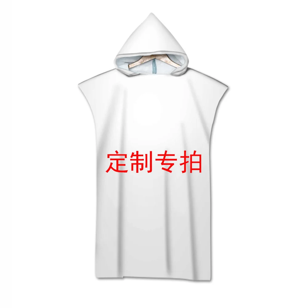 Benutzer definierte Foto Logo gedruckt Kapuze Handtuch Mikro faser Kinder Name personal isierte schnell trocknen Bademantel Surf Umhang Umhang erwachsene Kinder – Detail 11