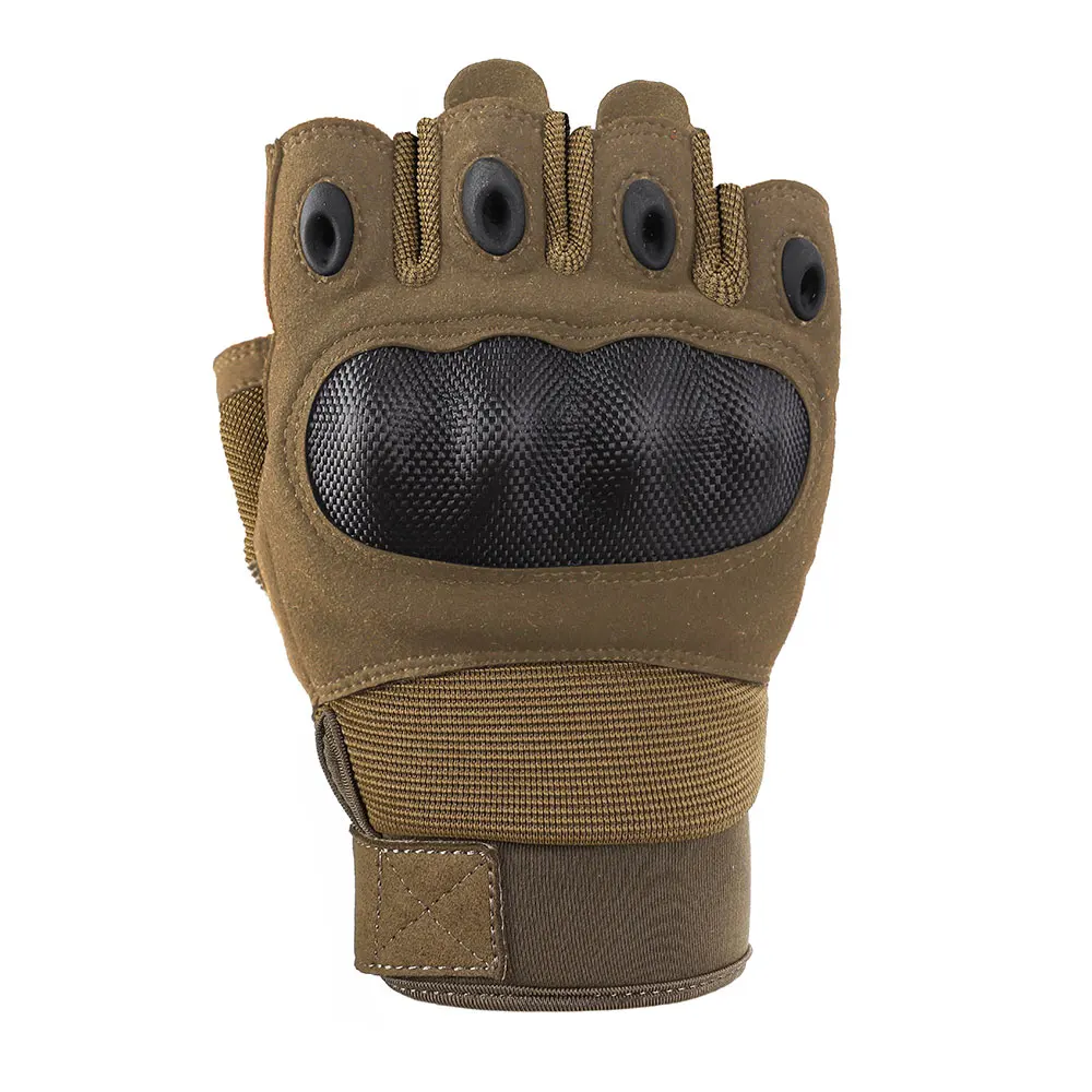 Tactical Damping Pad Half Finger Gloves Men's Combat Hunting Shooting Airsoft Paintball Police Duty-Fingerless