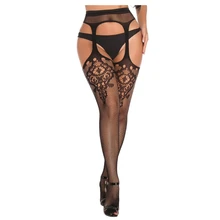  XXL Colors Sexy Lingerie Bodystockings Women Fishnet Open Crotch Catsuit Mesh Tights Lingerie Erotic Jumpsuit Bodysuit Teddie 
