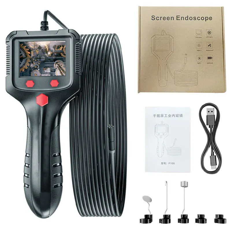 Endoscope Industriel, Camera Endoscopique 1080P HD, 2,4 Pouces