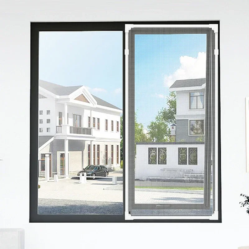 2024 Insect Magnetic Window Screen Tulle Mesh Stealth Customize DIY Summer Mesh Curtain Removable Washable Anti Fly Mosquito Net - Image 5