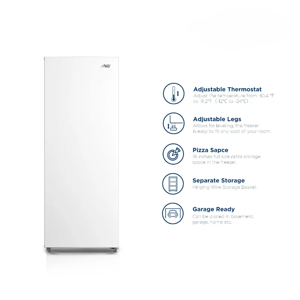 New 7.0 Cu Ft Upright Freezer, White
